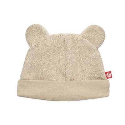 Zutano Unisex Baby Fleece Hat, Winter Hat for Boys and Girls, Cold-Weather Baby Gear, Infant Cap, Khaki, 12 Months