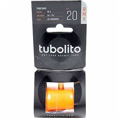 Tubolito Unisex's BMX Inner Tube, Orange, 20 x 1-1/8-1-3/8
