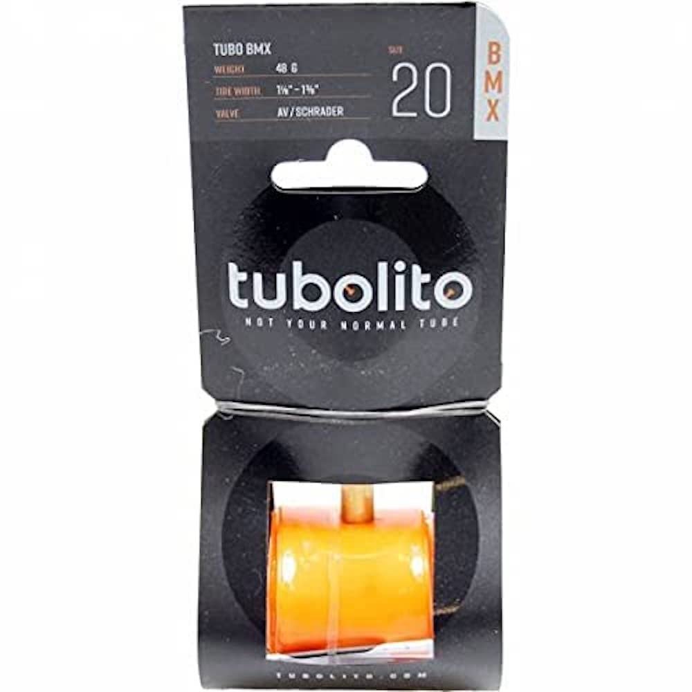 Tubolito Unisex's BMX Inner Tube, Orange, 20 x 1-1/8-1-3/8