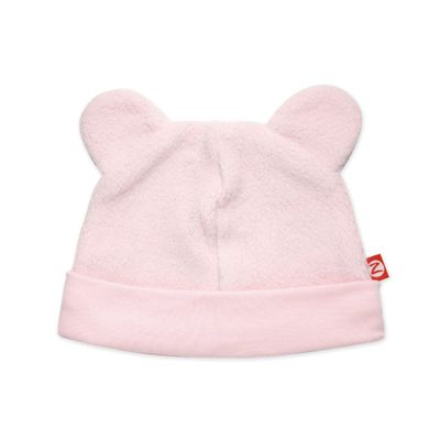 Zutano Unisex Baby Fleece Hat, Winter Hat for Boys and Girls, Cold-Weather Baby Gear, Infant Cap, Baby Pink, 18 Months