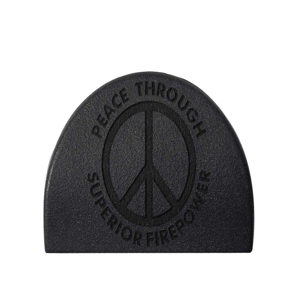 NDZ Performance Jentra JP-1 Grip Slug Plug for Glock 17 19 20 21 22 23 24 31 32 34 35 37 38 GEN 1-3 Custom Engraved - Peace Superior Firepower Sign