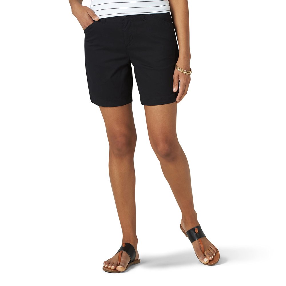 Lee Women's Legendary 7" Chino Walkshort, Black, 2