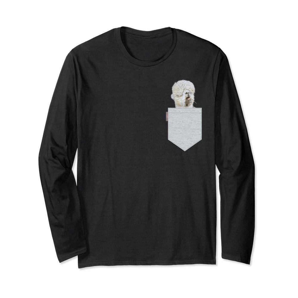 Llama lover in the pocket funny Long Sleeve T-Shirt Gift