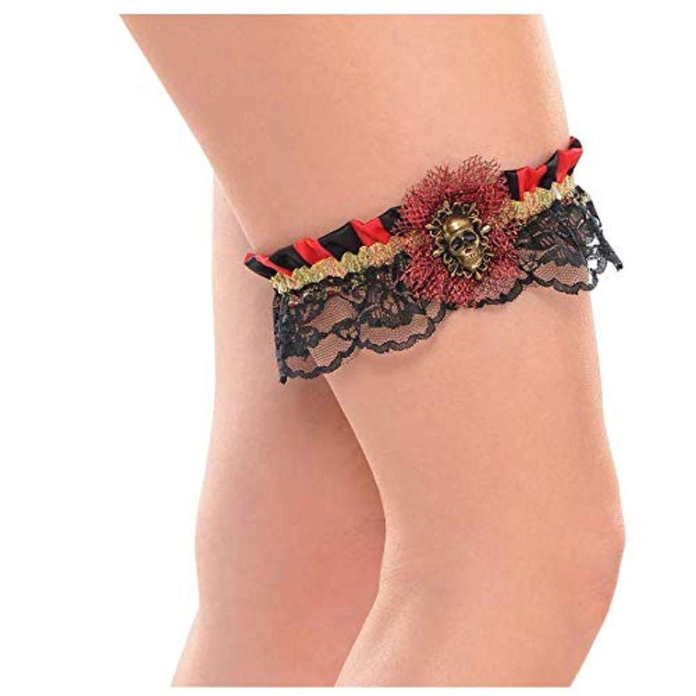 Pirate Leg Garter Costume Accessory - One Size, Multicolor - 1 Pc