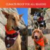 SPOT THE DOG! Reflective Dog Bandanas - Reversible High Visibility Safety Dog Accessories for Small, Large Dogs, Collar, Scarf, Bib Gear for Hunting, Walking at Night (Blaze Orange, Red Plaid, L-XL) view 4