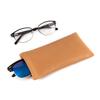 TRIUMPH VISION Squeeze Leather Sunglasses Pouch - 3 Pack Spring Storage Glasses Holder Soft Eyeglasses Case (Khaki,Grey,DarkGrey) view 3