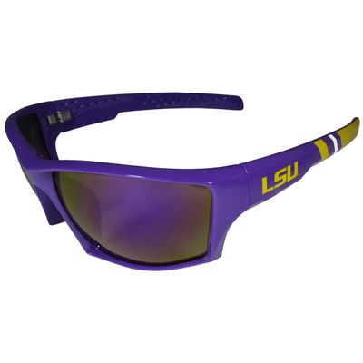 NCAA Siskiyou Sports Fan Shop LSU Tigers Edge Wrap Sunglasses One Size Team Color