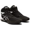 ASICS Kid's Matflex 6 Grade School Wrestling Shoes, 12 Little Kid, BLACK/SILVER view 3