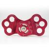 30KN Triple Attachment Climbing Pulley for 13mm Rope, Red view 2