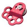 30KN Triple Attachment Climbing Pulley for 13mm Rope, Red view 4