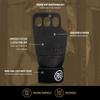 RooGrips 3 Finger Premium Leather Hand Grips for Crossfit, Pull Ups & Gymnastics & Weightlifting - The Most Durable Grip Support and Hand Protection from Rips and Blisters. (Size Small) view 3