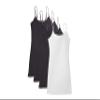4 Pack Active Basic Women's Basic Tank Tops (XXX-Large, Black, Black, Black, White) view 1