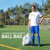 GoSports Classic Soccer Ball 6 Pack - Size 4 - with Premium Pump and Carrying Bag view 3