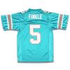 borizcustoms Ray Finkle 5 Novelty Football Jersey Ventura Movie Reference Stitch Sewn (Teal, 46) view 2