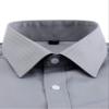 Alimens & Gentle French Cuff Regular Fit Dress Shirts (Cufflink Included) Grey view 3