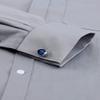 Alimens & Gentle French Cuff Regular Fit Dress Shirts (Cufflink Included) Grey view 4