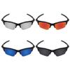 Galvanic Replacement Lenses for Oakley Half Jacket XLJ | Half Jacket XLJ Asian Fit Sunglasses - Black + Sapphire + Ruby + Chrome view 2