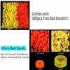 2X Pellet Bander Tool Micro Bait Bands Banding Match Coarse Fishing Terminal Tackle Set w/ 600 Bands(Orange) view 2