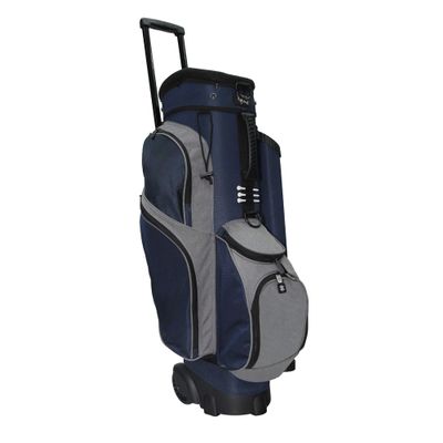 RJ Sports Spinner X 9.5" Transport Cart Bag, Navy/Heather Grey, 9.5