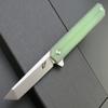 Eafengrow EF65 Flipper Folding Lock Knife Ball Bearing D2 Blade and G10 Steel Handle Pocket Assisted Multitool with Clip Everday Carry (EF65-T-jade) view 2