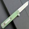Eafengrow EF65 Flipper Folding Lock Knife Ball Bearing D2 Blade and G10 Steel Handle Pocket Assisted Multitool with Clip Everday Carry (EF65-T-jade) view 3