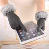 Womens Winter Gloves Touch Screen Gloves Crystal Thick Warm Fleece Windproof Mittens Snow Ski Gloves (Grey) view 2