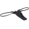 OROCOJUCO Men Spandex Micro Thong Shadow Stripe Narrow Pouch Underwear String Mini Bikini Jockstrap T-back Black M view 3