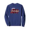 Great Grandpa Bear Sweatshirt Red Buffalo Plaid Family Sweatshirt view 1