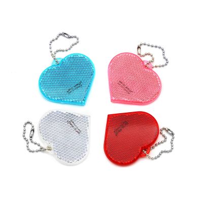 MFC PRO 4Pcs Safety Reflector - Heart Shapes - Stylish Reflective Gear for Jackets, Bags, Purses, Backpacks, Strollers and Wheelchairs,Christmas Halloween Party Hanging Decoration(Heart)