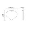 MFC PRO 4Pcs Safety Reflector - Heart Shapes - Stylish Reflective Gear for Jackets, Bags, Purses, Backpacks, Strollers and Wheelchairs,Christmas Halloween Party Hanging Decoration(Heart) view 3