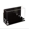 Better Display Cases Acrylic Double Mini - Miniature (not Full Size) Football Helmet or Mini Goalie Mask Display Case with Mirror Case, White Risers, Black Base and WallMount (A019-WR) view 4