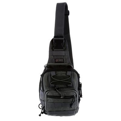 DDT Death Dealer Tactical Night Stalker Small Sling EDC Bag, Color Gunmetal
