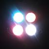 4Pcs Super Bright Safety Reflector - Round Shapes - Stylish Reflective Gear for Jackets, Bags, Purses, Backpacks, Strollers and Wheelchairs, Christmas Halloween Party Hanging Decoration (Round) view 2