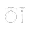 4Pcs Super Bright Safety Reflector - Round Shapes - Stylish Reflective Gear for Jackets, Bags, Purses, Backpacks, Strollers and Wheelchairs, Christmas Halloween Party Hanging Decoration (Round) view 3