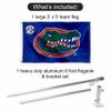 Florida Gators SEC Flag with Pole and Bracket Kit view 2