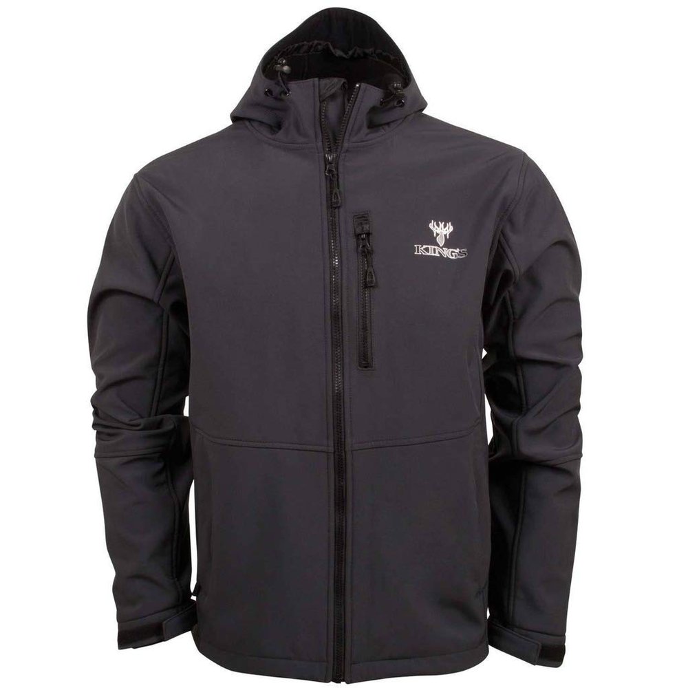 King's Camo KC1 Soft Shell Jacket, Charcoal, XXXX-Large