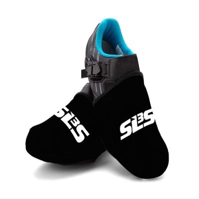 SLS3 Cycling Toe Covers Neoprene Cycling Shoe Covers for Cold Weather, Windproof & Water Resistant Gear Lightweight Road Bike Overshoes for Men & Women (Black, Large/Extra Large)