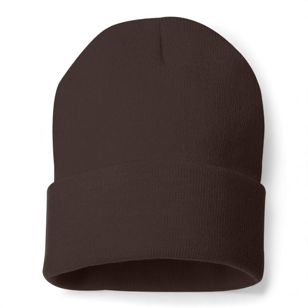 COUVER Unisex Knit Cuff 12 inch Beanie, Brown, 1 Piece