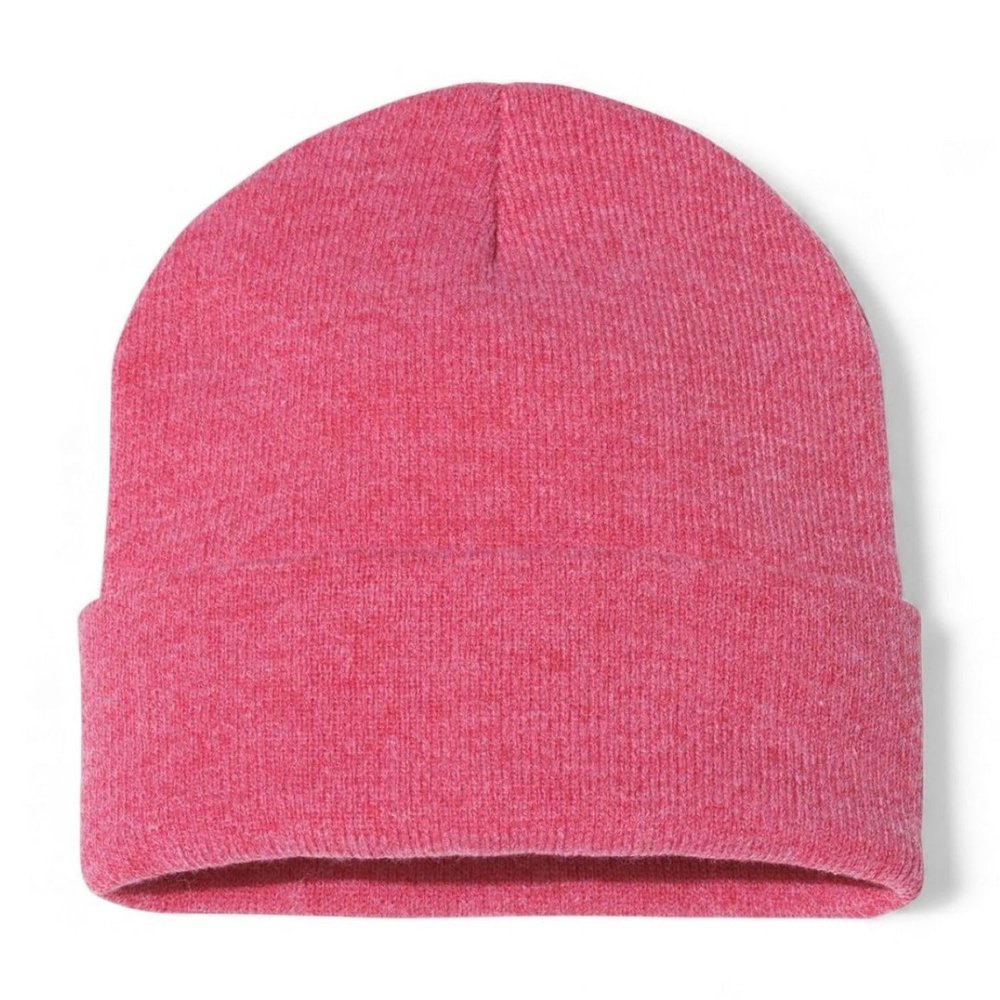 COUVER Unisex Knit Cuff 12 inch Beanie, Heather Red, 1 Piece