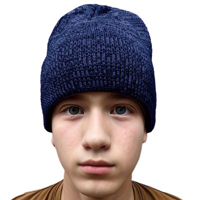 COUVER 100% Acrylic Knitted Beanie  Warm Winter Skull Cap Hat for Man Women Royal/Navy