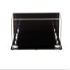 Better Display Cases Acrylic Double Mini - Miniature (not Full Size) Football Helmet or Mini Goalie Mask Display Case with Mirror Case, White Risers and Black Base (A019-WR) view 4