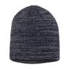 COUVER 100% Acrylic Knitted Beanie  Warm Winter Skull Cap Hat for Man Women Navy/Dark Grey view 2
