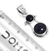 JEWELOPORIUM Blue Sunstone Silver Necklace, 925 Sterling Silver Pendant for Women, Round Gemstone Boho Jewelry view 2
