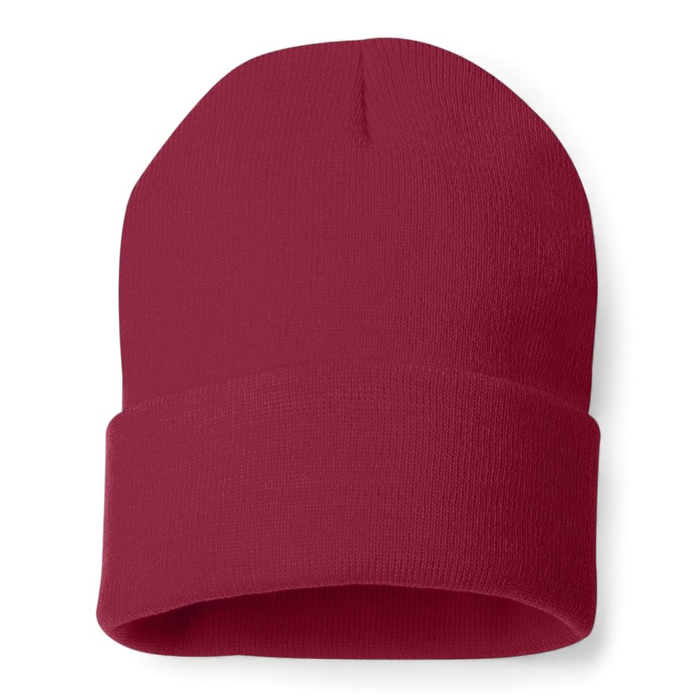 COUVER Unisex Knit Cuff 12 inch Beanie, Cardinal, 1 Piece