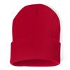 COUVER Unisex Knit Cuff 12 inch Beanie, Red, 1 Piece view 1