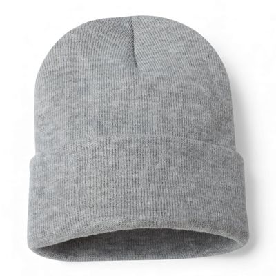 COUVER Unisex Knit Cuff 12 inch Beanie, Heather Grey, 1 Piece