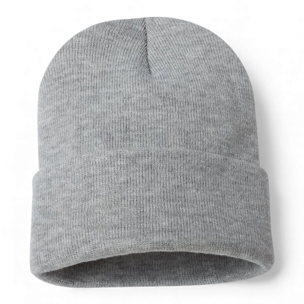 COUVER Unisex Knit Cuff 12 inch Beanie, Heather Grey, 1 Piece