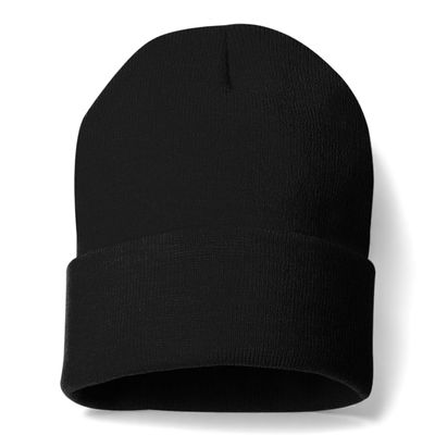 COUVER Unisex Knit Cuff 12 inch Beanie, Black, 1 Piece