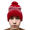 COUVER Blaze Stripped Beanie with Pom Pom Acrylic Knit Cuff Beanie Hat 12 inch view 1