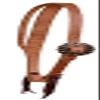 Challenger Amish Horse Tan Leather Adjustable Split Ear Headstall w/Tie Ends 975H365 view 1
